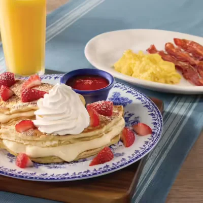 Stuffed Cheesecake Pancake Breakfast