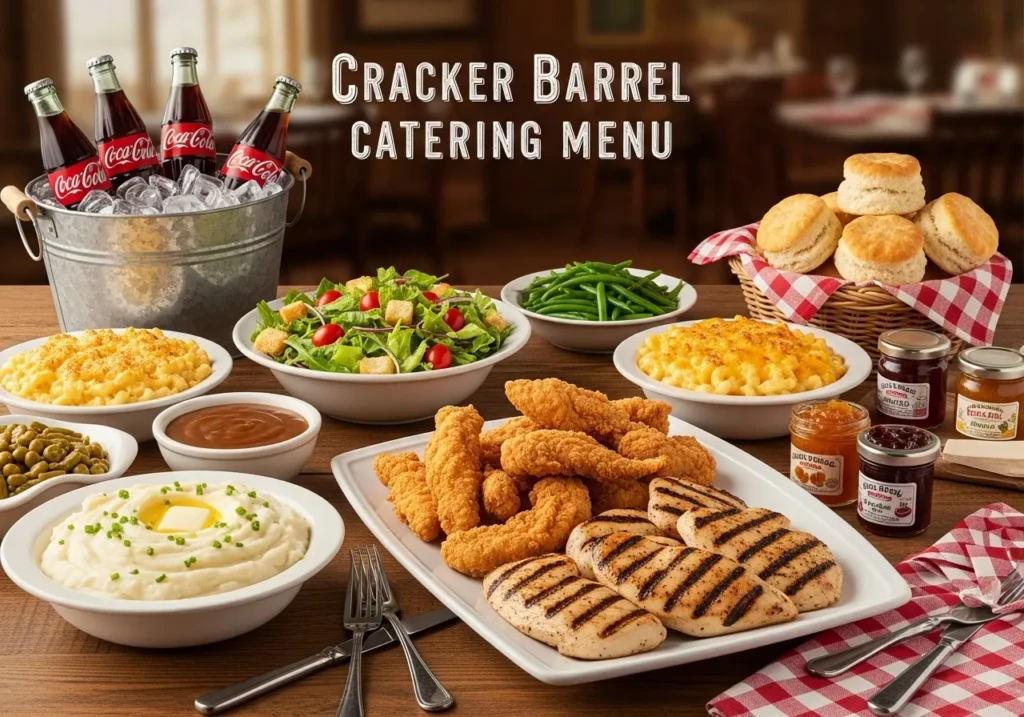 Cracker Barrel Catering menu.